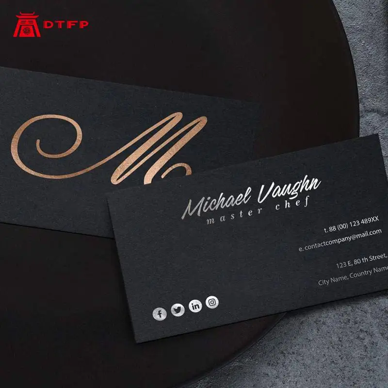 Factory Direct Wholesale Unique Luxury Business Card Printing Custom Name Cards Office Supplies Postcards Set Cards