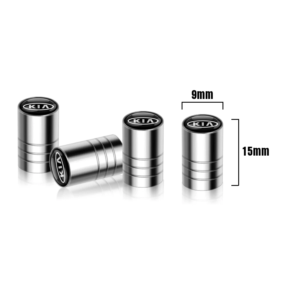 For Kia Sportage Ceed Rio Picanto Sorento Rio 3 Rio 4 K1 K2 K3 K4 4Pcs Car Tire Wheel Valve Cap Air Cover Badge Car Styling For Kia Sportage Ceed Rio Picanto Sorento Rio 3 Rio 4 K1 K2 K3 K4 4Pcs Car Tire Wheel Valve Cap Air Cover Badge Car Styling