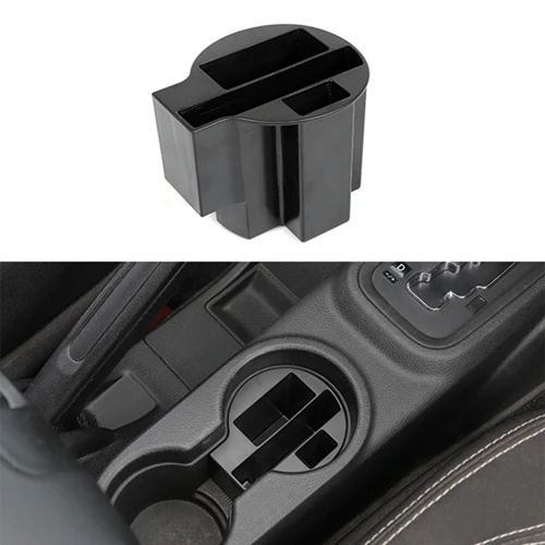 Укладка Tidying для Jeep Wrangler JK 2011- передний дверной ящик для хранения сетчатый держатель для Jeep Wrangler JK 2/4 двери новые аксессуары - Название цвета: 2011to17 Cup Holder