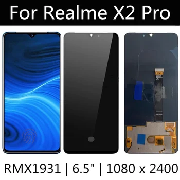 6.5 AMOLED For OPPO Realme X2 Pro LCD Display Touch Screen Assembly Replacement Accessory For Realme RMX1931 LCD Screen for oppo r15 lcd display touch screen digitizer lcd assembly for oppo r15 pacmoo cph1835 lcd