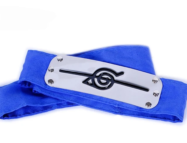 Anime Akatsuki Kakashi Uchiha Sasuke Headband Logo Cosplay Costume Accessories 04 blue