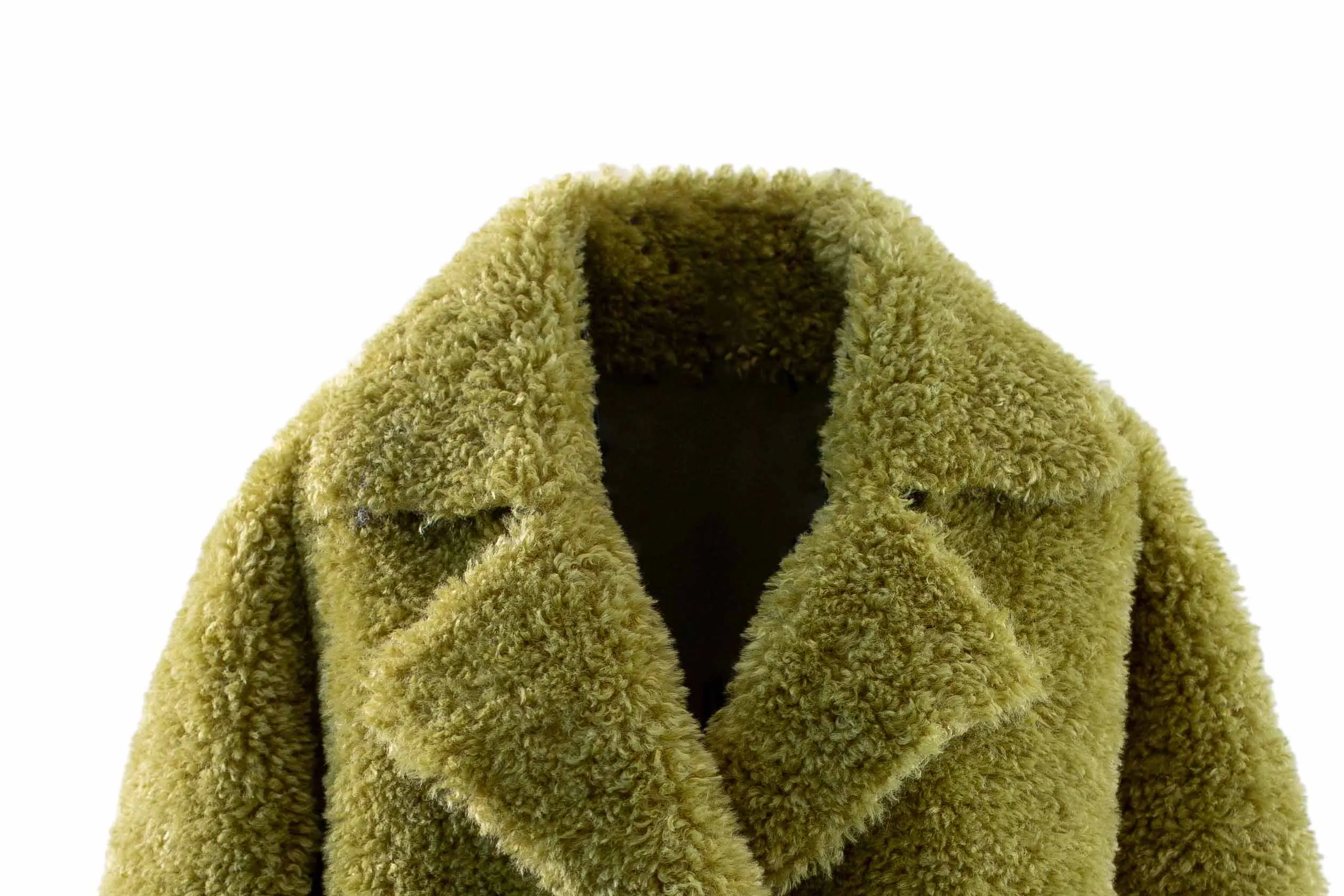 TXJRH стильный искусственный мех ягненка с большими лацканами мохнатая верхняя одежда женская зимняя теплая двубортная куртка пальто топы 3 цвета