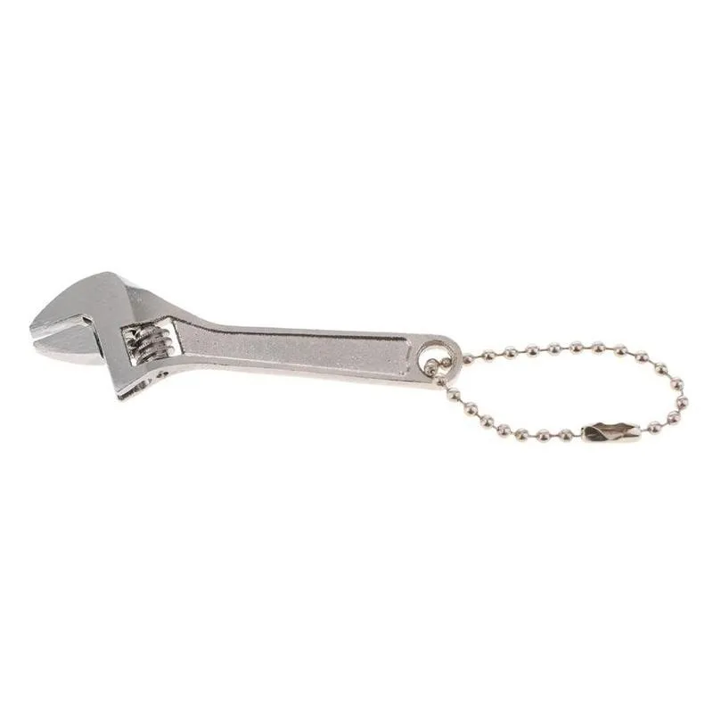Details about   Silver 2.5 Inch Mini Small Adjustable Portable Wrench Alloy Steel Repair Handle 