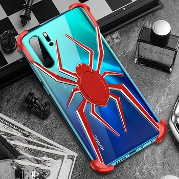 

Stylish Spider Element Aluminum Metal Bumper Case For Huawei P30 Pro Luxury Slim Hard Plated Shockproof Case For Huawei P30/ Pro