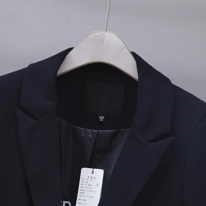 

150fn New Products WOMEN'S Dress Suit Collar Able Ol Three-quarter-length Sleeve Commuting Slimming Slit-Suit Jacket Mid-length