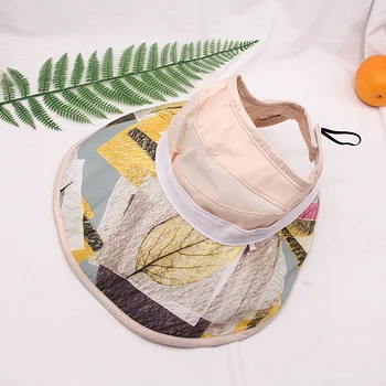 

Spring Summer Sun Hat Cap Sun Protection Cap Stripe Adjustable Empty Top Women's Hats Elegant Ladies Simplicity Large Brimmed