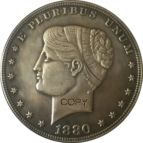 1880 долл. США 1 доллар монеты КОПИЯ типа 2 | Дом и сад