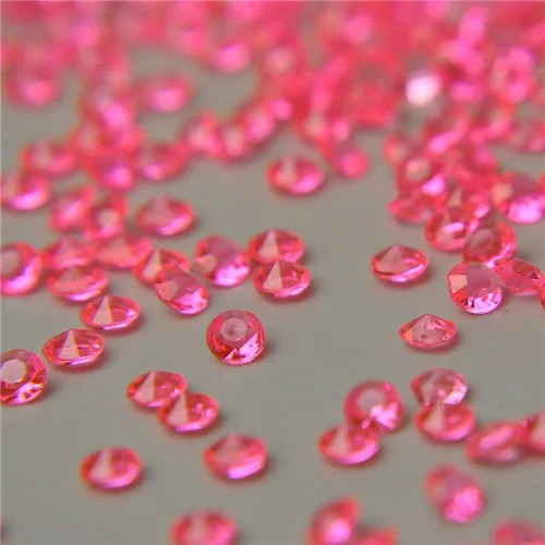 Watermelon red 500 шт Алмазная Конфетти Ваза Наполнитель вечерние украшения для свадеб свадебный душ 4,5 мм акриловые кристаллы наполнитель бусины стол разброс - Цвет: Watermelon red