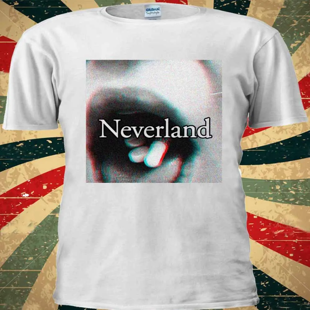 Футболка To Neverland с принтом лекарств экстази рот тумблр хлопковая Новая модная