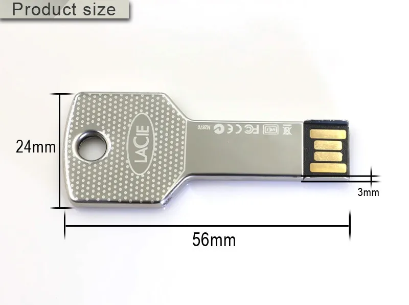 

Флеш-накопитель Usb, 128/32/16/8/4 ГБ, металлический, водонепроницаемый
