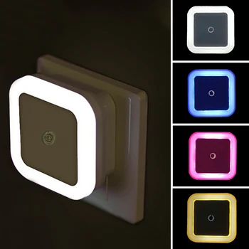 Wireless LED Night Light Sensor Lighting Mini EU US Plug Night light Lamp For Children Kids Living Room Bedroom Lights Lighting 1