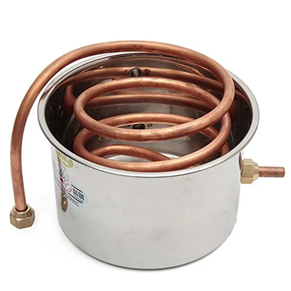 2GAL/8L дистиллятор Самогонный спирт DIY домашний пивоваренный еще из нержавеющей меди Вода Вино эфирное масло пивоварения комплект