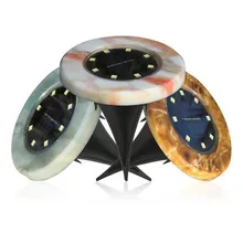 Новинка, 8 светодиодов, солнечная эмульсионная наземная лампа IP65, водонепроницаемая лампа для газона, белый светильник для наружного забора, сада, лужайки, двора, дорожка, светильник ing