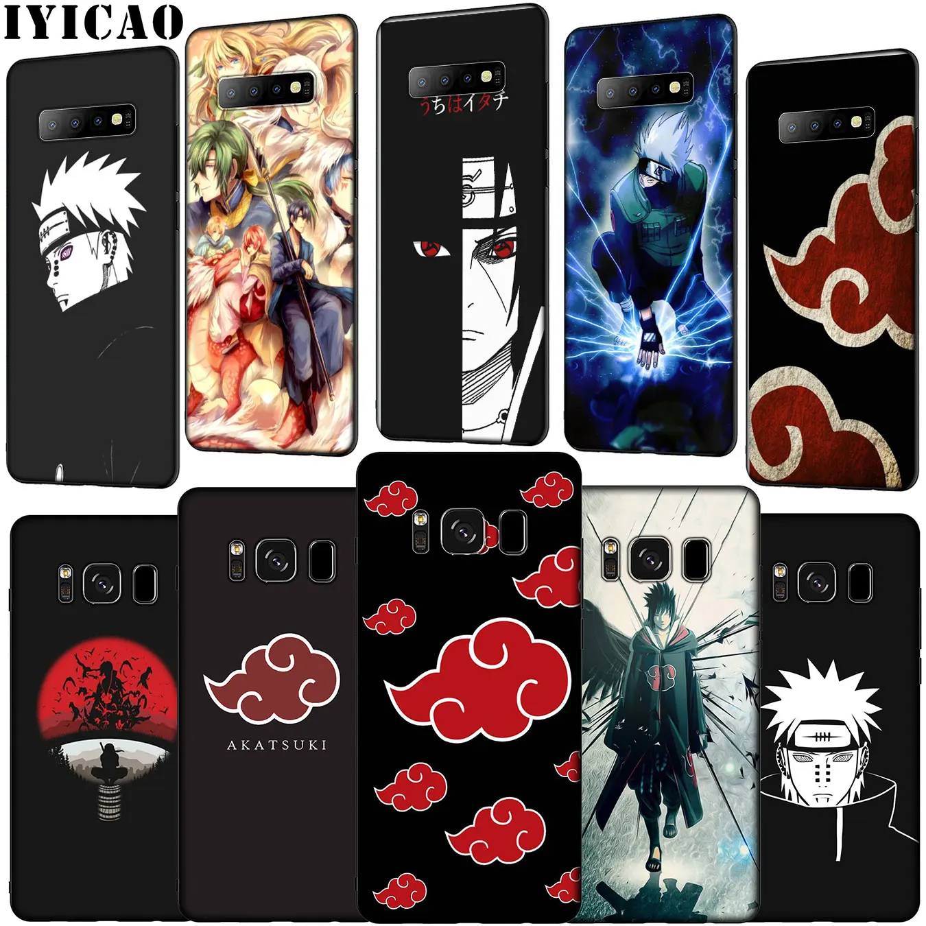 IYICAO Akatsuki логотип Наруто ведущий мягкий чехол для телефона Samsung Galaxy S20 Ultra S10 Lite S9 S8