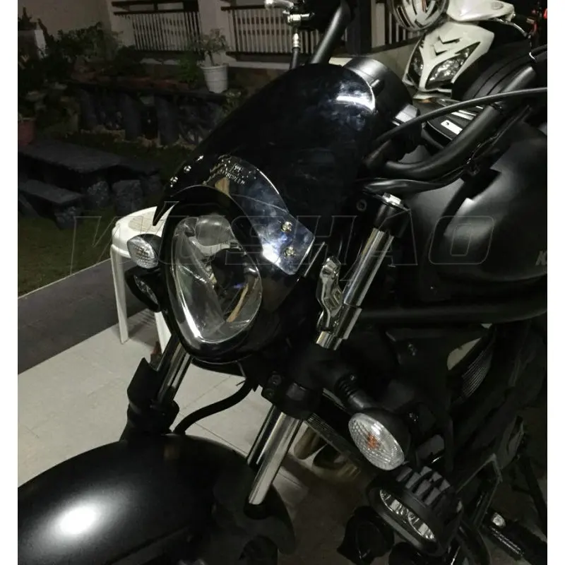 Лобовое стекло Ветер Экран для 1987- Kawasaki Vulcan S 650 900 800 88 VN1500 EN650 VN900 VN800 изготовленный на заказ из АБС-пластика кафе передняя вилка Экран