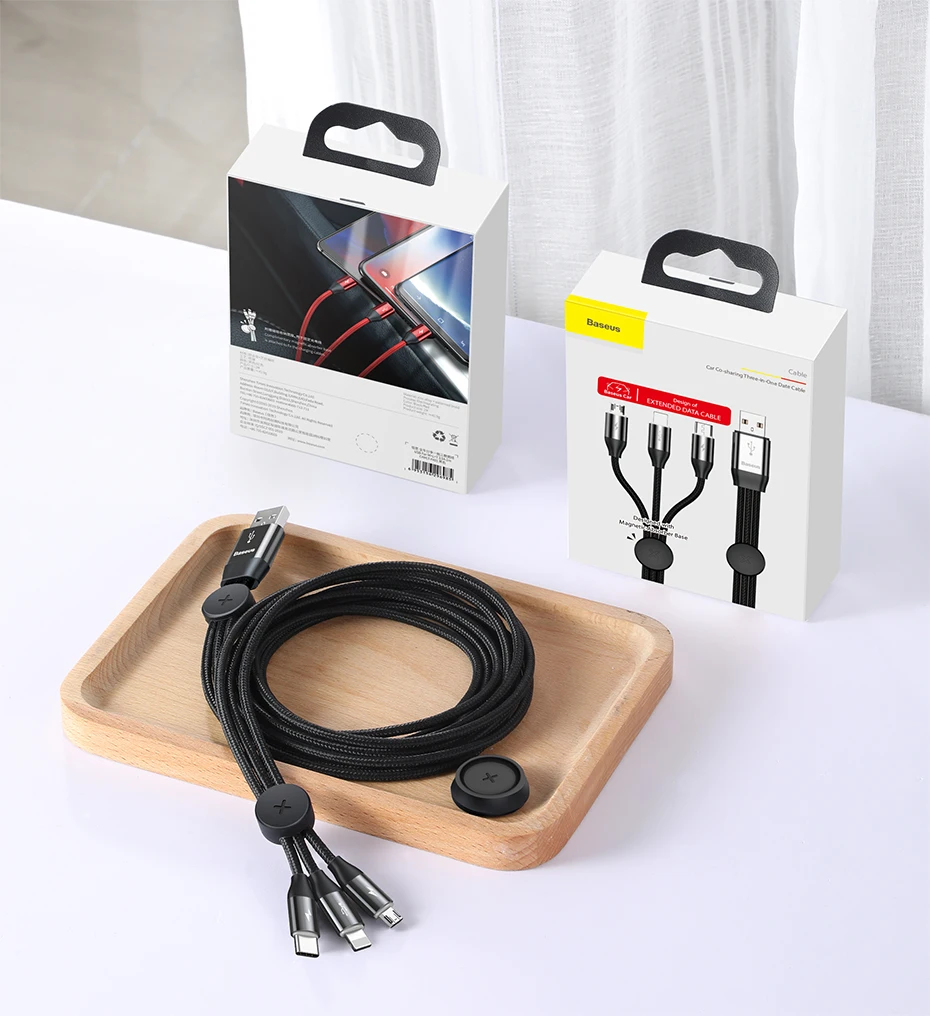 Светодиодный Многофункциональный usb-кабель 3 в 1 для iPhone samsung huawei xiaomi Быстрая зарядка для apple lightning все микро-usb для устройств на аndroid type c
