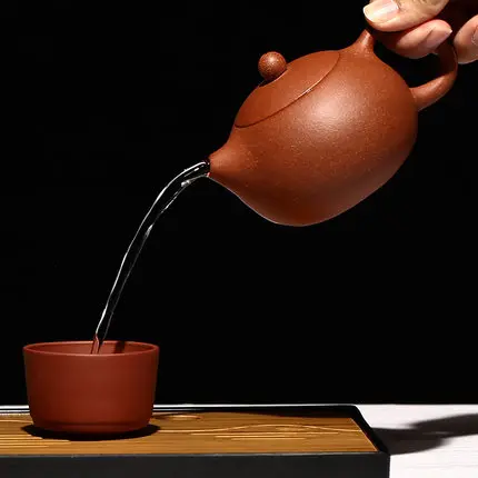 2017 Yixing Teáskanna Tiszta Kézzel Készített Eredeti Mesterek Minden Kézzel Készített Teáskanna Tea Szett Zhu Sár Lejtőn Lejtő Teáskanna - Image 3