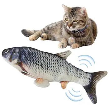 

Hot Electronic Catnip Toys USB Charging Simulation Music Fish Toys for Dog Cat Playing Biting Chewing Training Pet Accessories