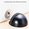 1PC Magnetic Door Stops 304 Stainless Steel Round Hidden Rubber Non Punching Sticker Protector Wall Anti-collision Door Hardware ► Photo 3/6