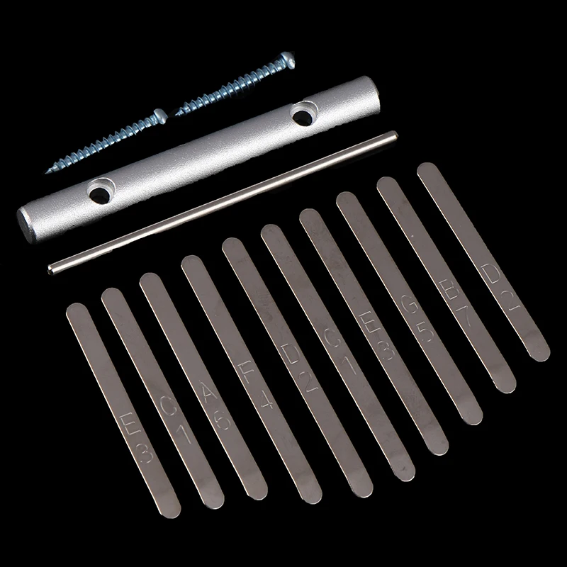 New 10 Keys Kalimba Thumb Piano Musical Instrument Thumb Piano Bridge Saddle 10 Keys Set Kit for Kalimba DIY Replacement Parts