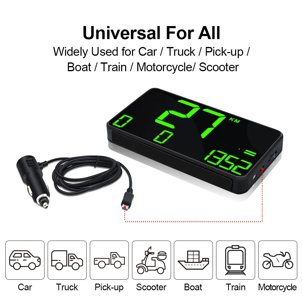 Продажа GPS Спидометр C60 Hud Дисплей автомобиля км ч MPH Aliexpress Дешевые C80 Авто Электроника дисплей скорости C90 C1090 большой экран A100 Hud