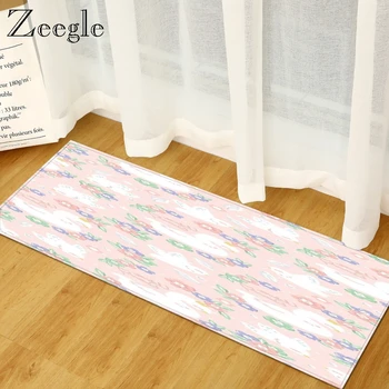 

Zeegle Non Slip Mat For Living Room Entrance Decor Floor Rug Printed Kitchen Floor Mat Hallway Foot Rug Modern Bedroom Foot Rug