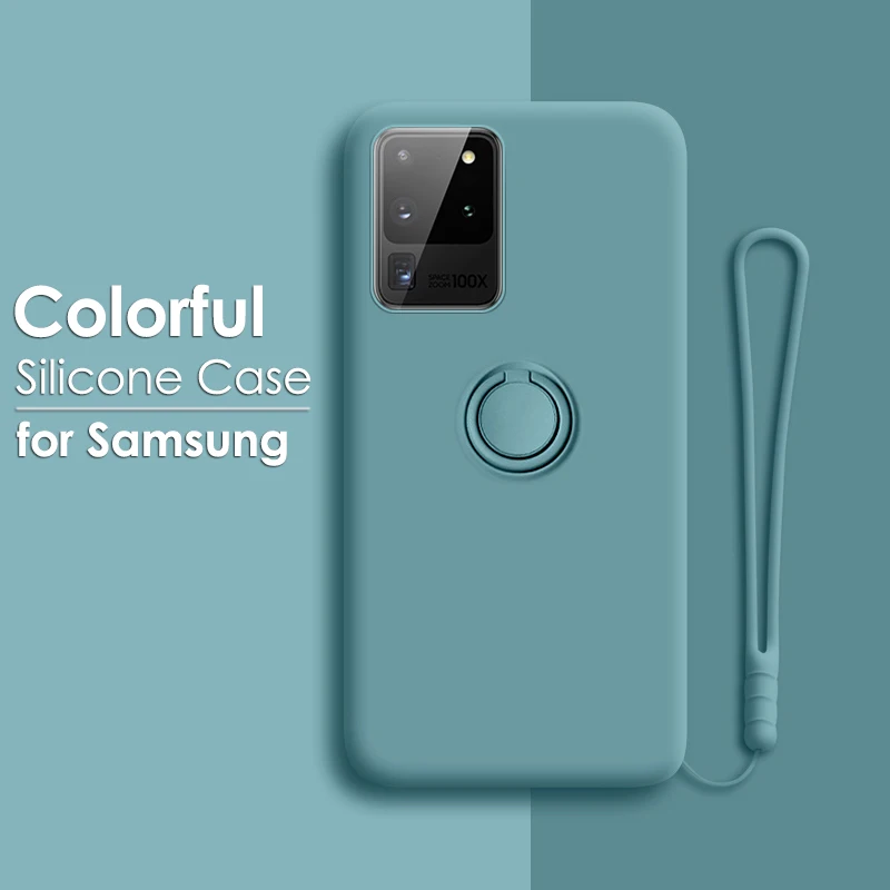 Чехол для Galaxy Note 20 цветной чехол с магнитным держателем и силиконовым ремешком