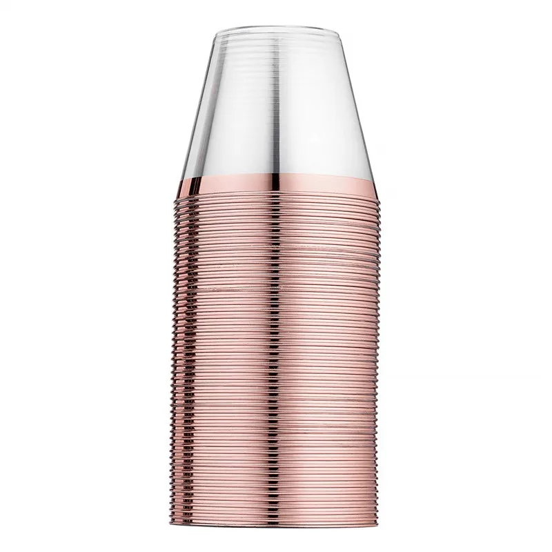 Rose gold plastic cup (4)