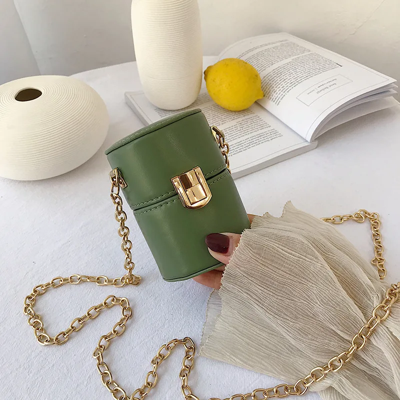 

JIULIN 2019 chain fashion snake motifs printing mini red envelopesBucket messenger bag