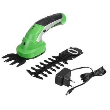

7.2V Electric Hedge Trimmer 2 in 1 Adjustable Length Angle Cultivator Weeder 2000mAh Household Hedge Trimmer with Rod and Wheel
