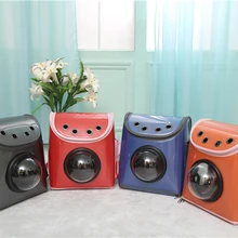 Рюкзак для собак, рюкзак для собак, дышащий кожаный рюкзак для путешествий, мягкая сумка для собак, сумка для собак для переноски на открытом воздухе