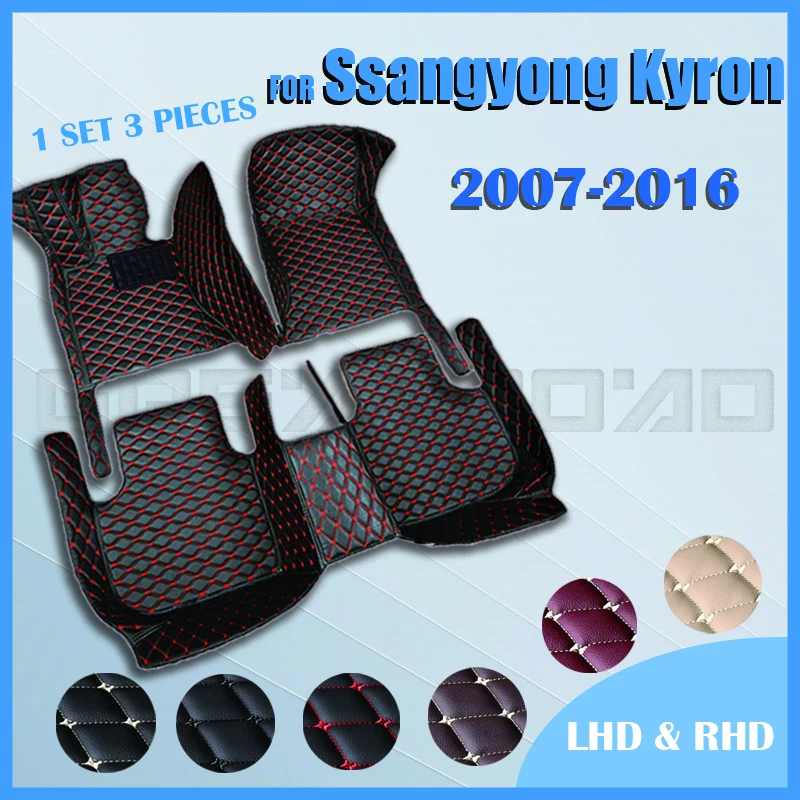 

Car floor mats for ssangyong Kyron 2007 2008 2009 2010 2011 2012 2013 2014-2016 Custom auto foot Pads automobile carpet cover