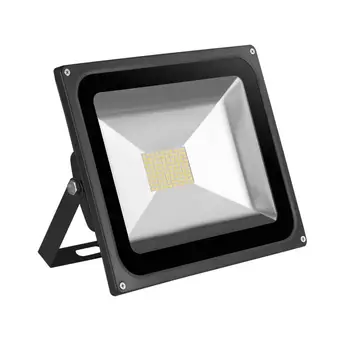 

80W LED Flood Light Patch Warm White Black Shell Outdoor Lighting IP65 5600LM SMD2835 Garden Lights Local Fast Shipping