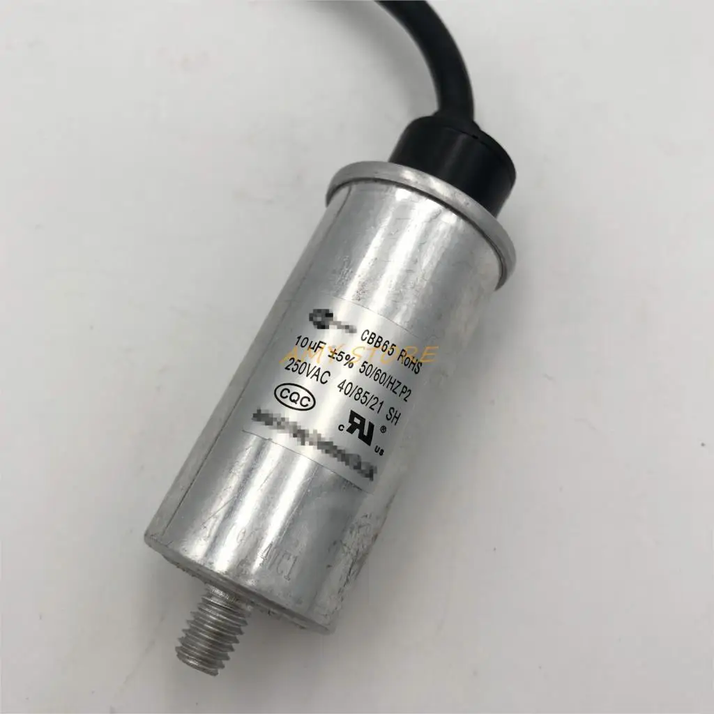 

Washing Machine Refrigerator Freezer Pump Vauum Compressor CBB65 30x64mm AC 250V 10uF 5% Motor Running Capacitor 8mm Thread