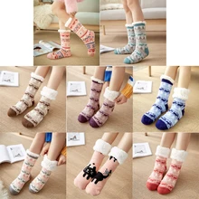 Новое поступление, зимние женские рождественские носки, Нескользящие толстые мягкие носки-тапочки, сохраняющие тепло, носки-тапочки, подарок для женщин, Прямая поставка