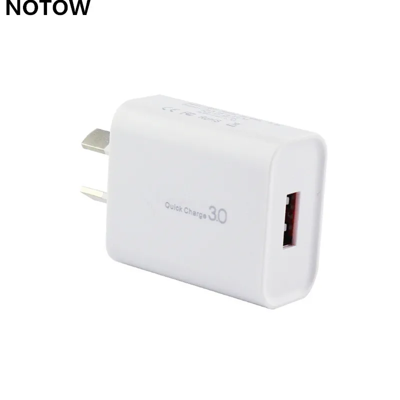 NOTOW 18W 5V 3A AU Plug QC3.0 USB настенное зарядное устройство адаптер питания быстрая зарядка для iPhone для samsung смартфона