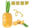 1PC Vegetable and Fruit Food Toys For Children Wooden Magnetic Kitchen Pretend Play Limitation Game Educational Toys for Girls 6