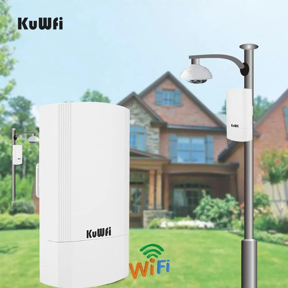 KuWFi Wireless CPE Router 5G 450M Wireless Wifi Bridge Indoor Outdoor Point to Point 1KM Wireless 2