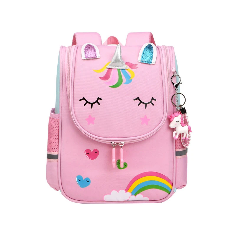 escolares para niños y niñas, Mochila pequeña de con diseño de unicornio rosa| | - AliExpress