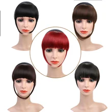 LiangMo короткие челки Плетеный тупой натуральный парик термостойкие синтетические женские волосы Доступные натуральные поддельные волосы