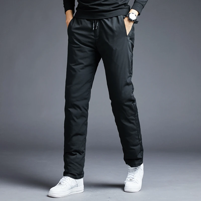 WinterPantsMen90WhiteDuckDownPantsMaleQualityThickWarm