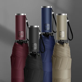 

New Wind Resistant 3 Folding Automatic Umbrella Men Frame Windproof 10K Parasol Rain Women Auto Luxury Big Windproof Umbrellas