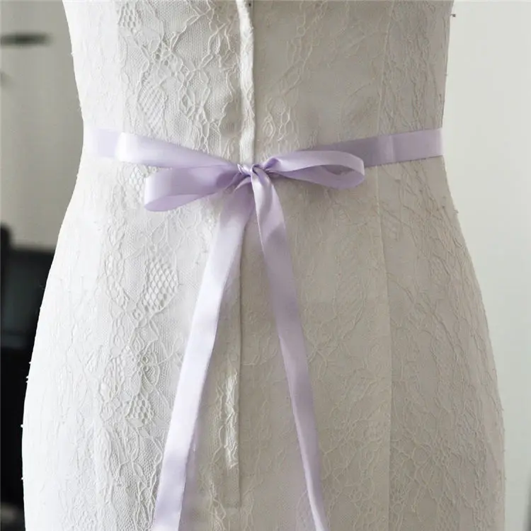 lavender TOPQUEEN S431 стразы, ремни для свадебных платьев, тонкие стразы, пояс для девочек, дешевый вышитый бисером свадебный пояс, лента - Цвет: lavender