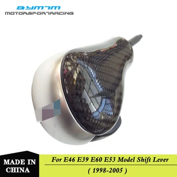 

Car Carbon fiber Silvery Gear shift knob For BMW E39 E46 E60 3 5 Series