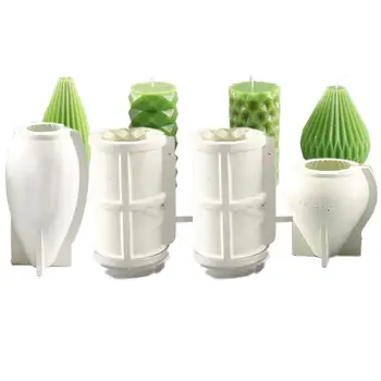 

DIY Candles Mould Soy wax Candles mold Aromatherapy Plaster Candle 3d Silicone Mold Hand-made Soy Candles Aroma Wax Soap Molds