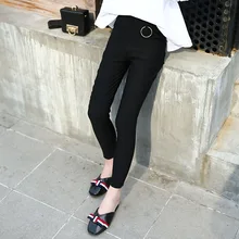 Детские штаны осенняя одежда для девочек г., Новые Стильные узкие брюки в Корейском стиле детские брюки средних и больших размеров детская одежда