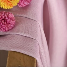 Tiyana 70%-85% затемненный современный стиль розовый искусственный простой льняной затемненный занавес для гостиной спальни обработка окна AG0432
