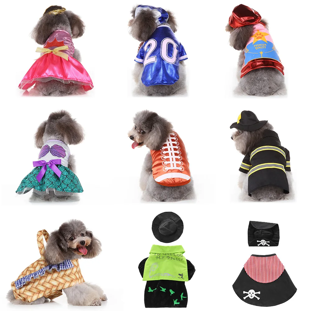 Halloween Dog Clothes for Pet Dog Christmas Costumes for Chihuahua Winter Dog Coat Pet Clothing for Small Dogs Cats Clothes