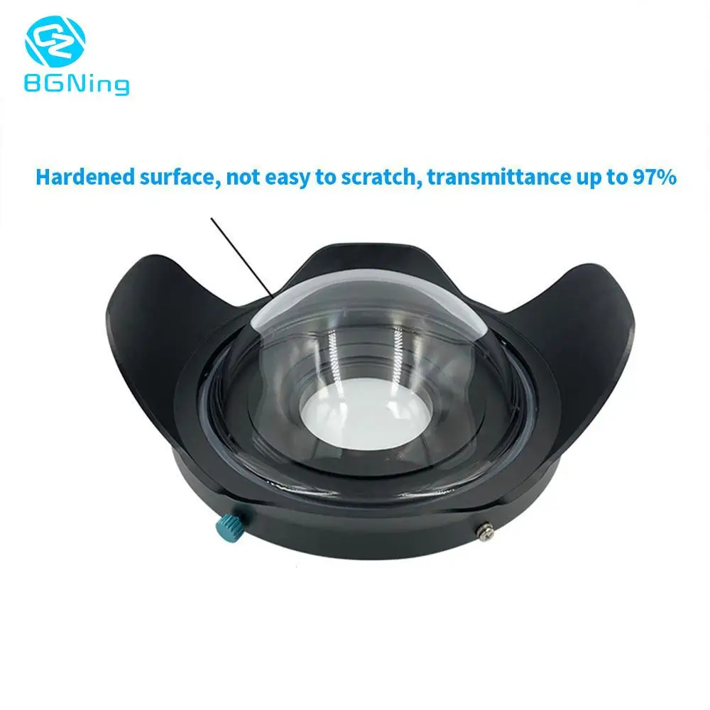 BGNing Diving Fisheye Wide Angle Lens 0.7 Amplification M52/M67/M100 for Sony A6 TG5 TG6 Camera Hood 100m/300ft Waterproof | Электроника