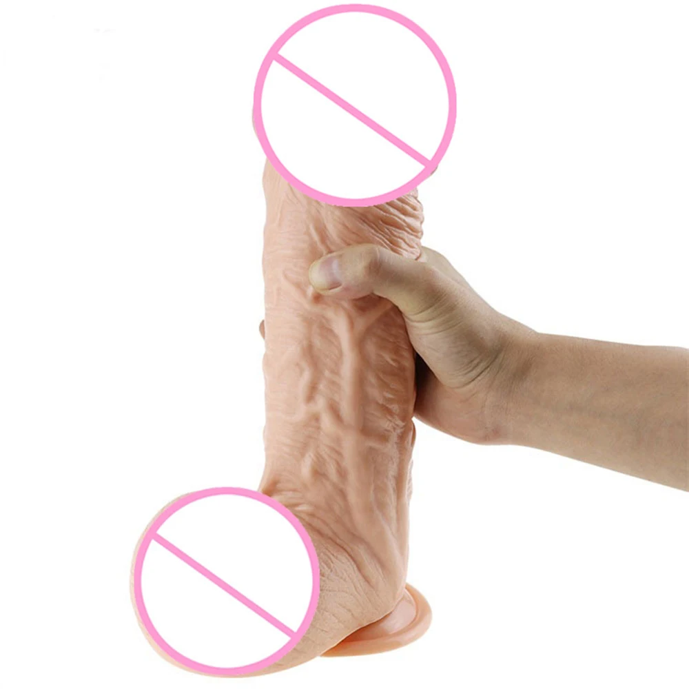 32*7.5CM Thick Giant Huge Anal Dildo Super Artificial Big Dick Large Realistic Soft Cock Penis Sex Toys for Female Masturbator | Красота и